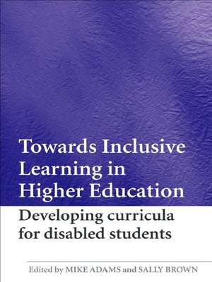 cover image of Towards Inclusive Learning in Higher Education